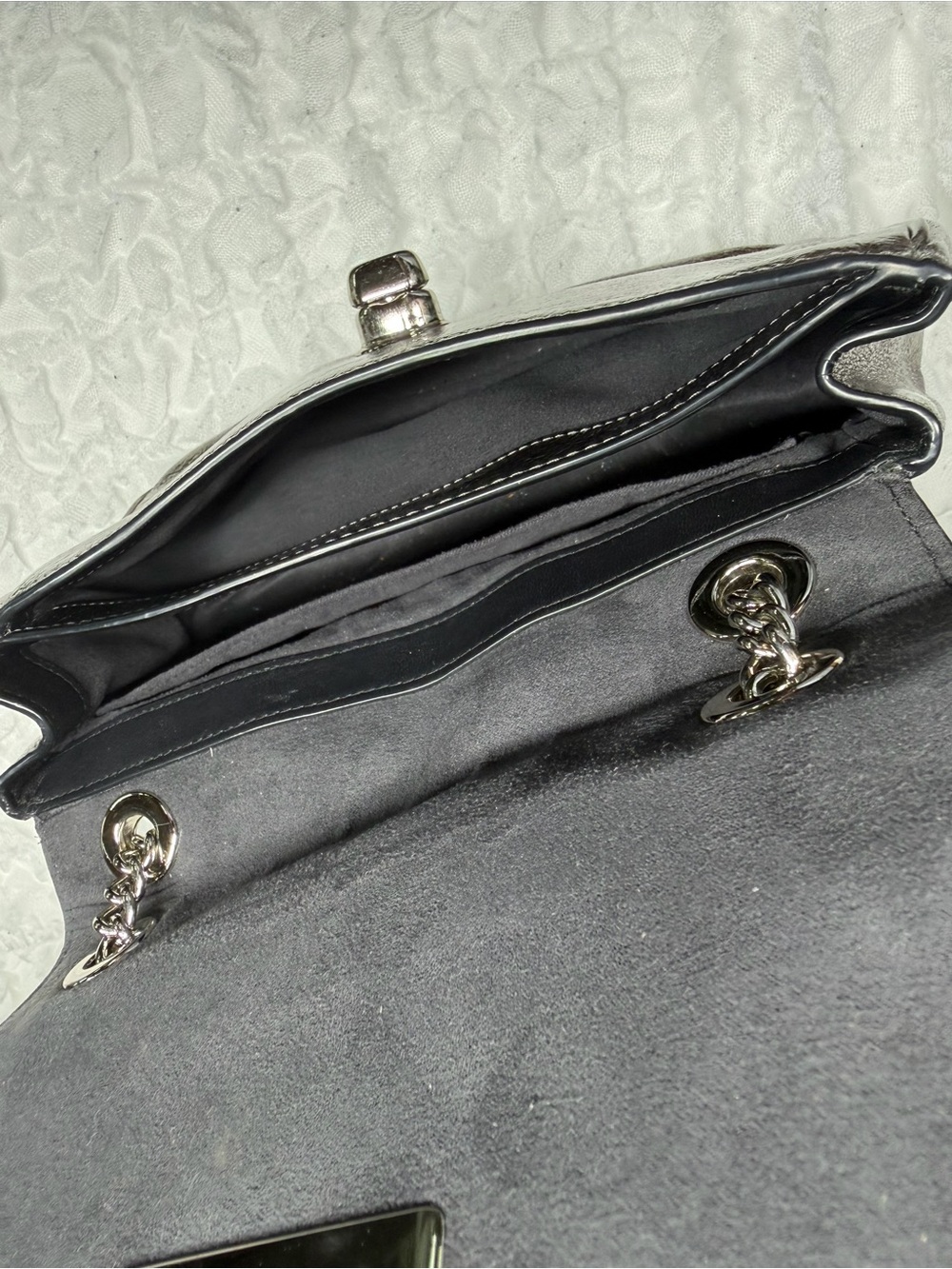 Coach Women's Crinkle Metallic Cassidy Crossbody Bag - Picture 7 of 11